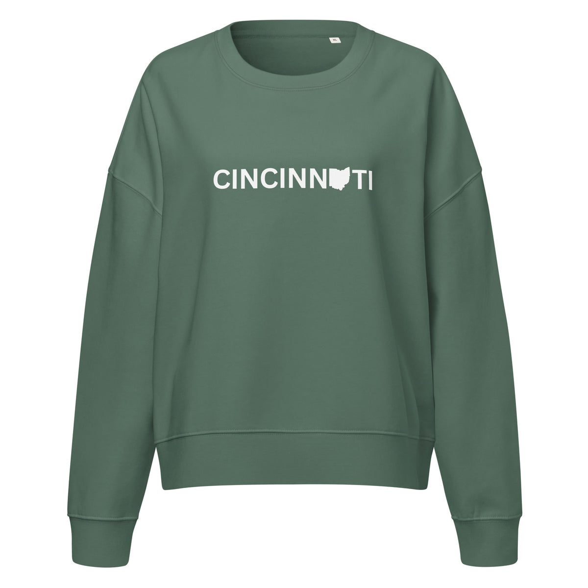 Cincinnati Ohio Waist Length Crewneck Sweatshirt