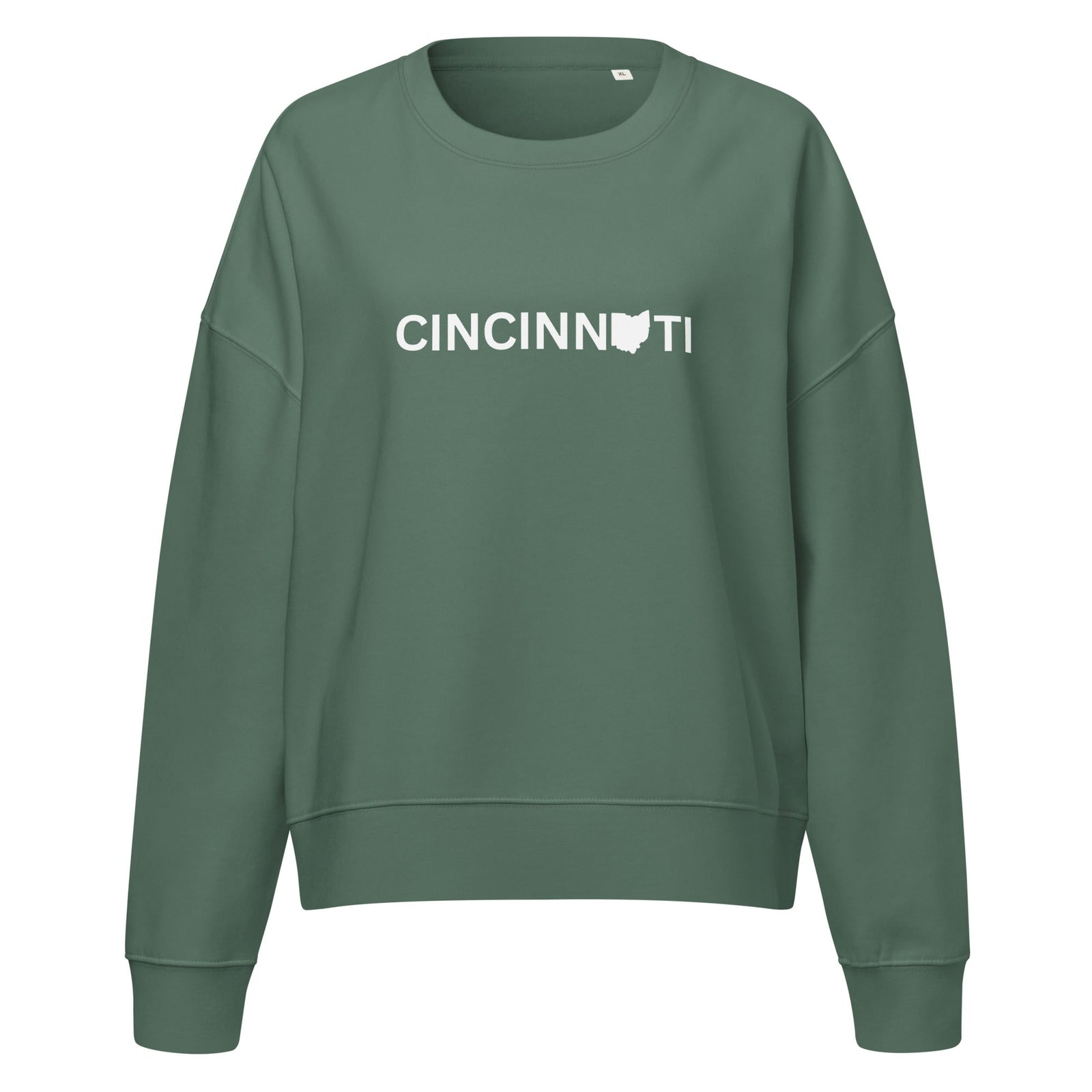 Cincinnati Ohio Waist Length Crewneck Sweatshirt