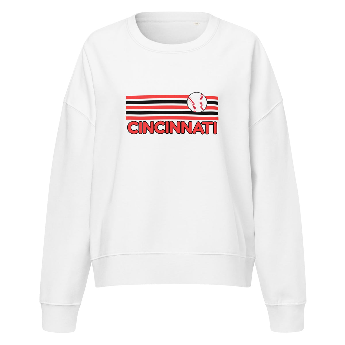 Cincinnati Baseball Waist Length Crewneck Sweatshirt