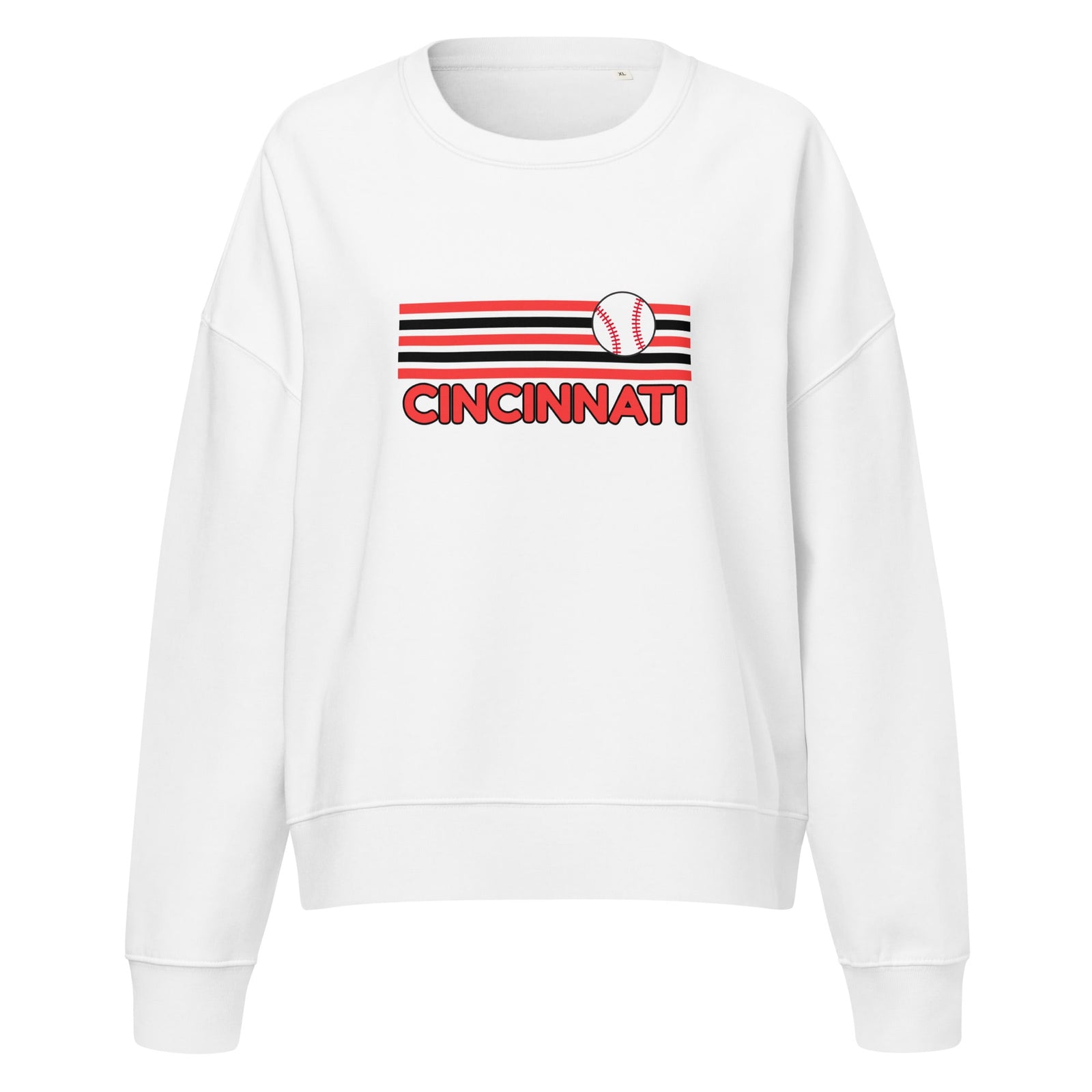 Cincinnati Baseball Waist Length Crewneck Sweatshirt