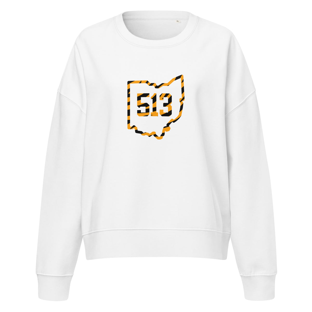 513 Ohio Tiger Stripe Waist Length Crewneck Sweatshirt