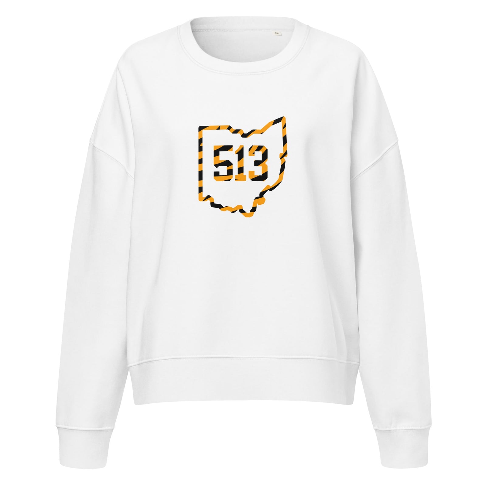 513 Ohio Tiger Stripe Waist Length Crewneck Sweatshirt