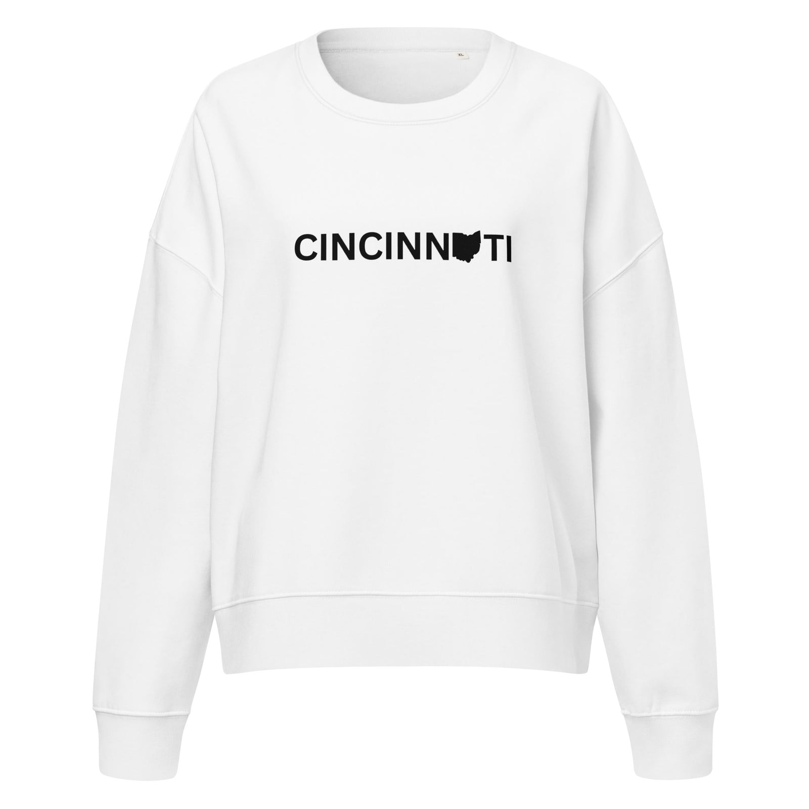 Cincinnati Ohio Waist Length Crewneck Sweatshirt