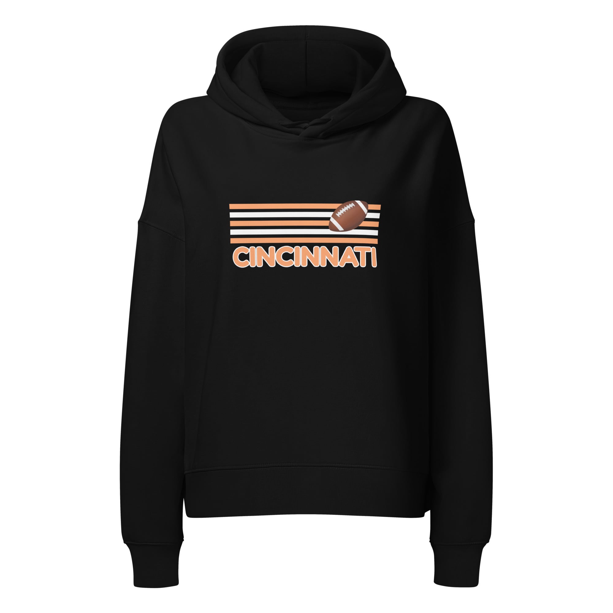 Cincinnati Football Waist Length Hoodie