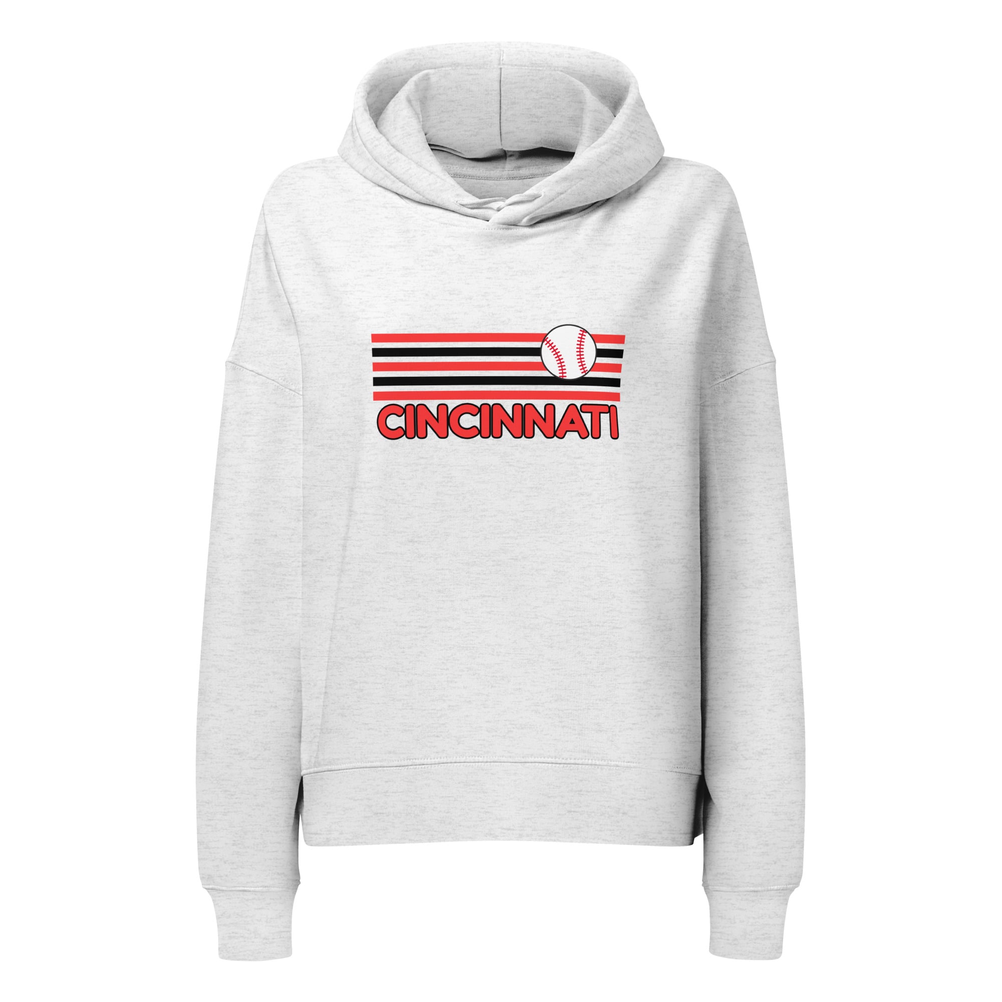 Cincinnati Baseball Waist Length Hoodie