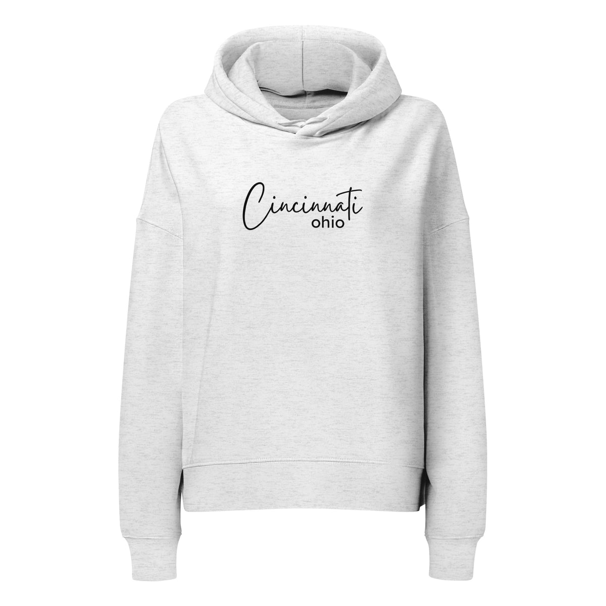 Cincinnati Script Waist Length Hoodie