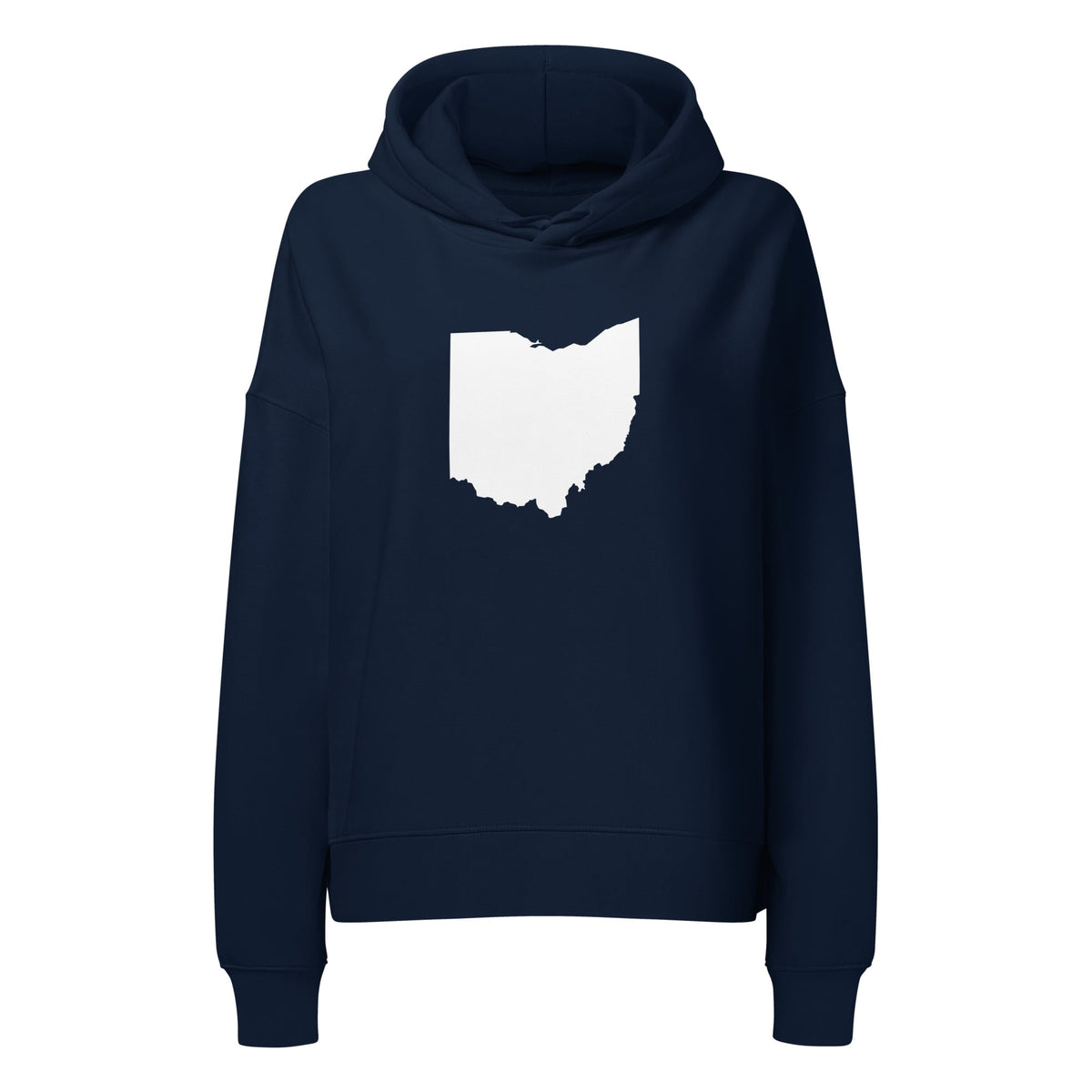 White Ohio Cropped Sweatshirt