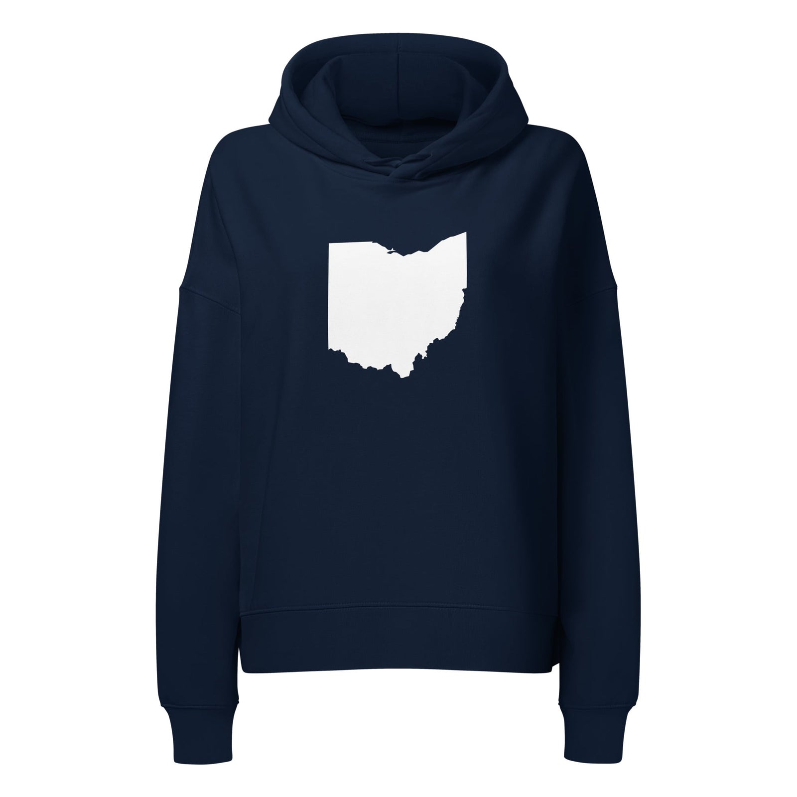 White Ohio Cropped Sweatshirt