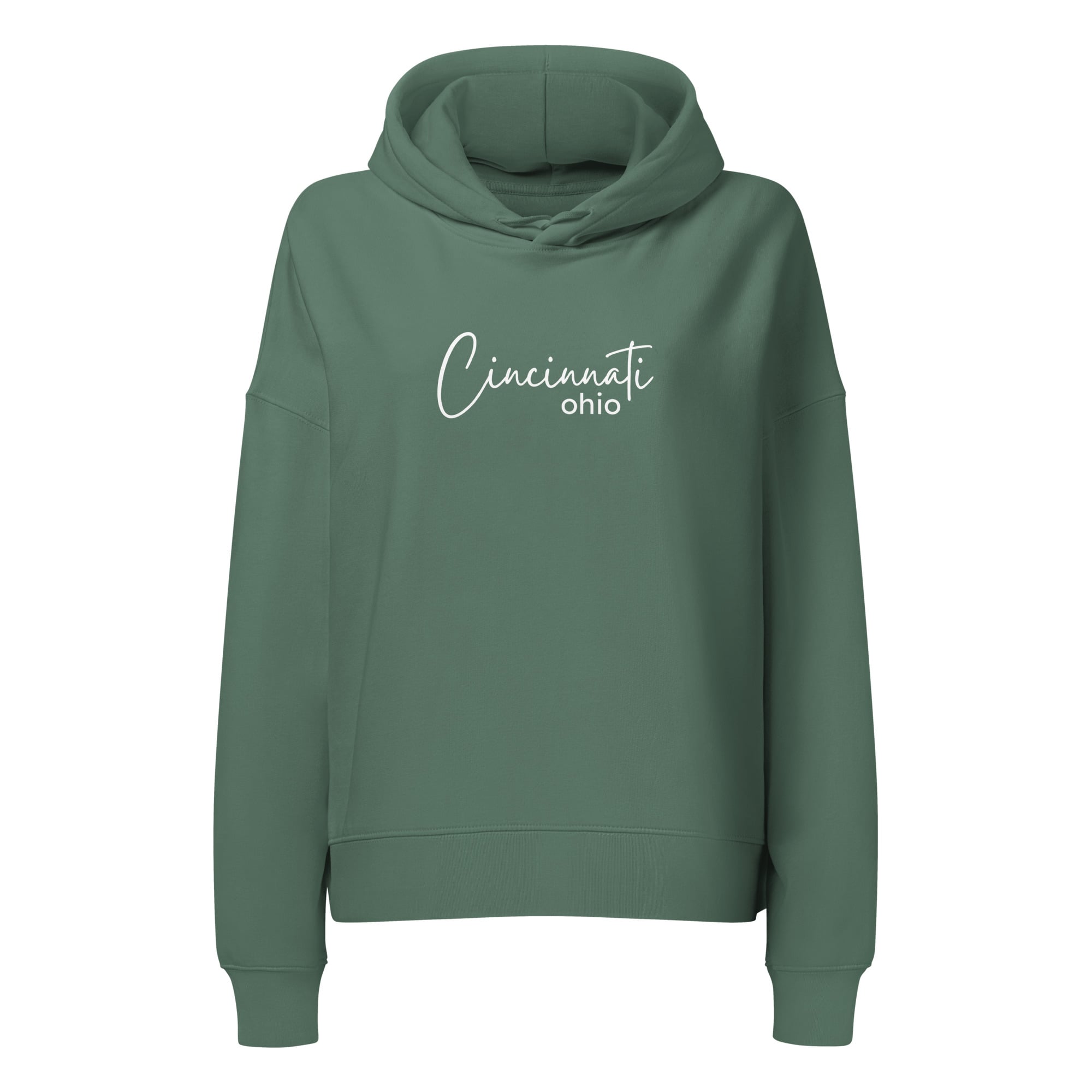 Cincinnati Script Waist Length Hoodie