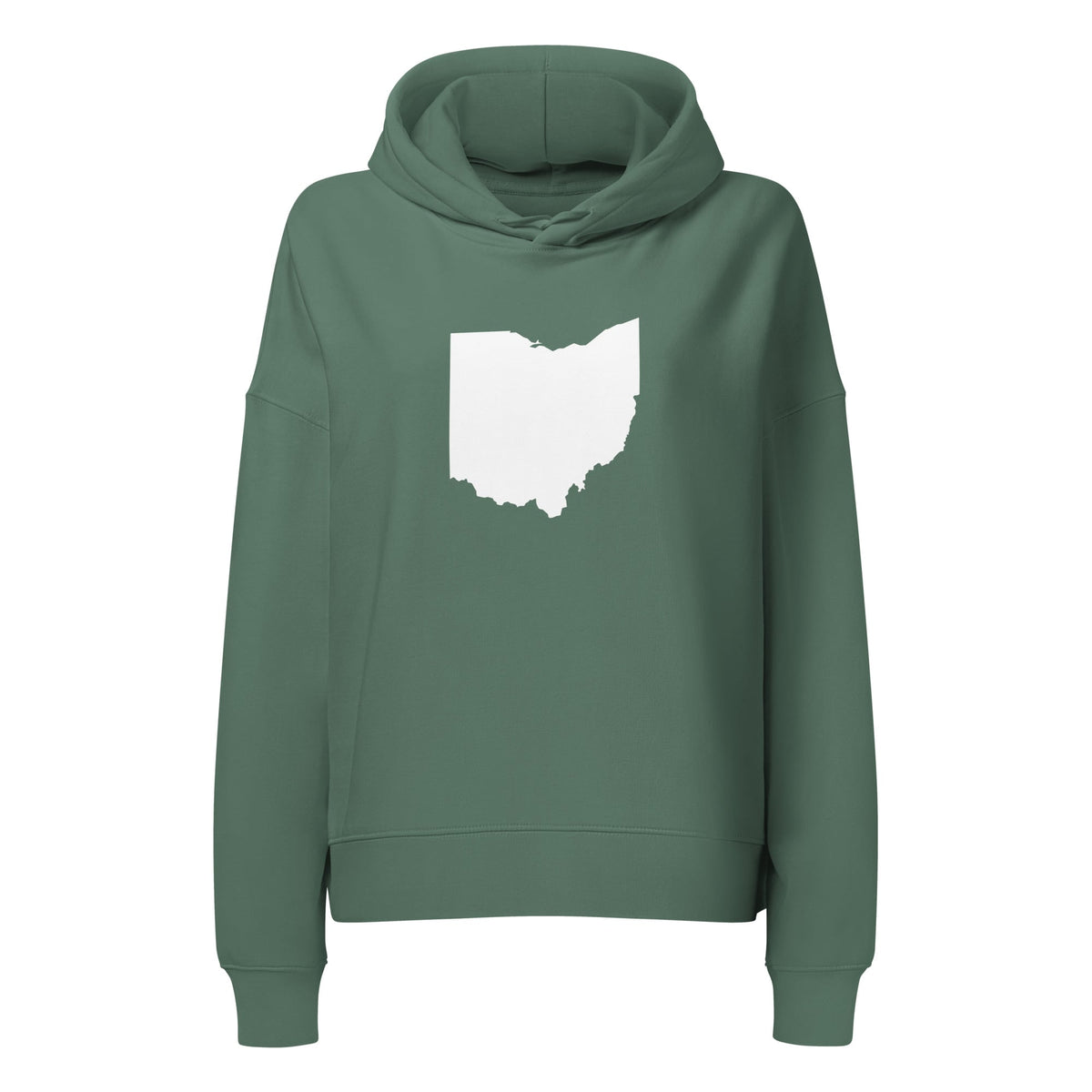 White Ohio Cropped Sweatshirt