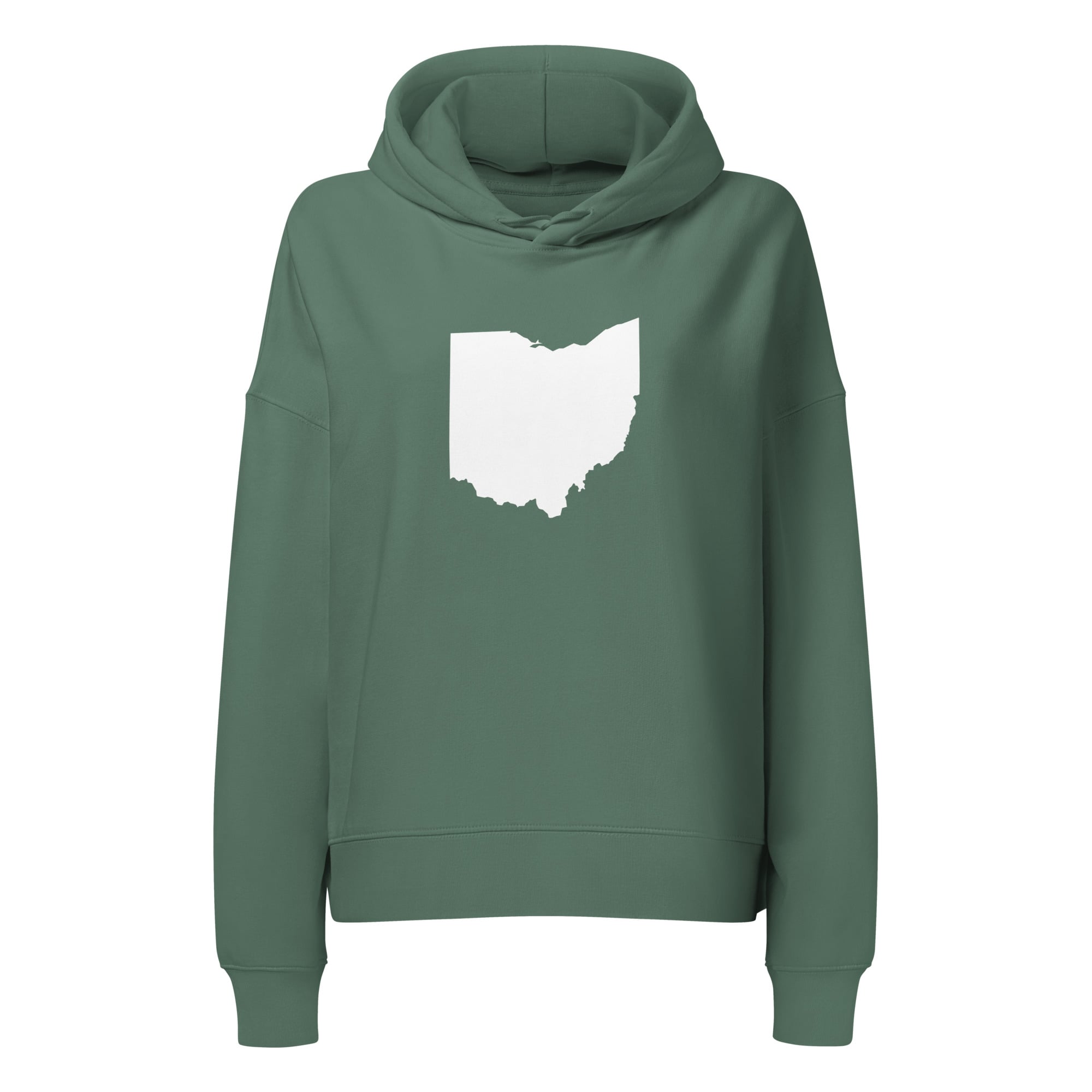 White Ohio Cropped Sweatshirt