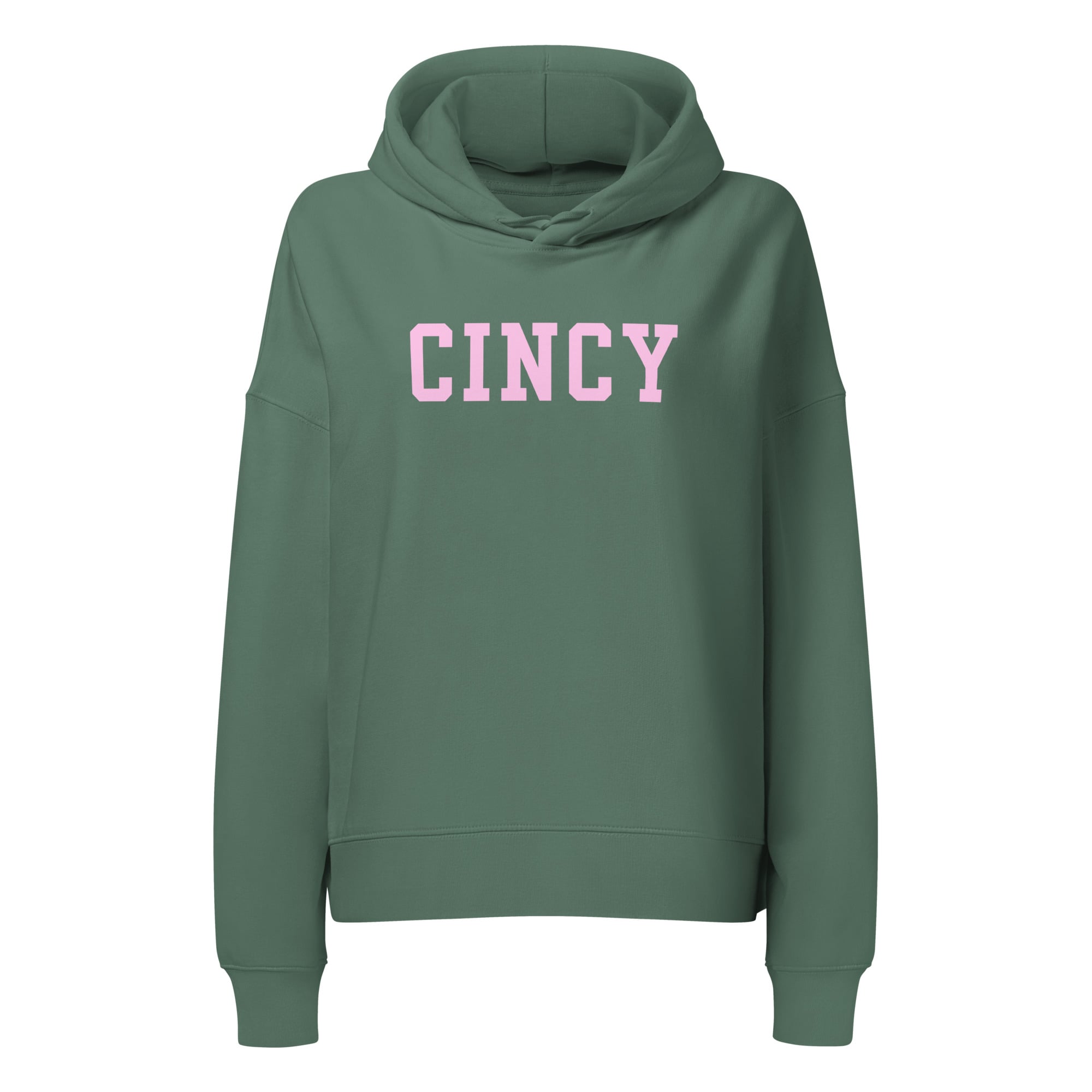 Pink Cincy Waist Length Hoodie