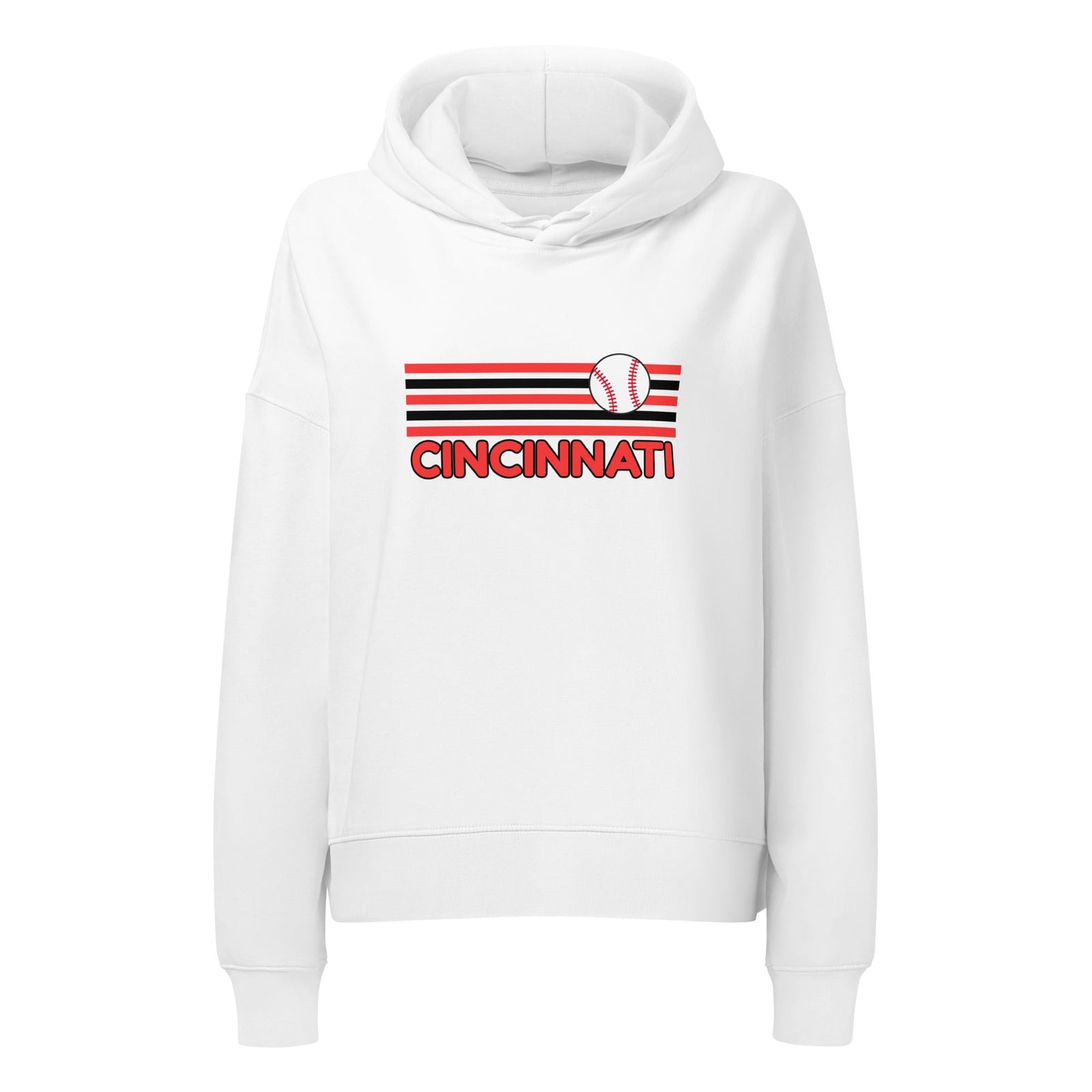 Cincinnati Baseball Waist Length Hoodie