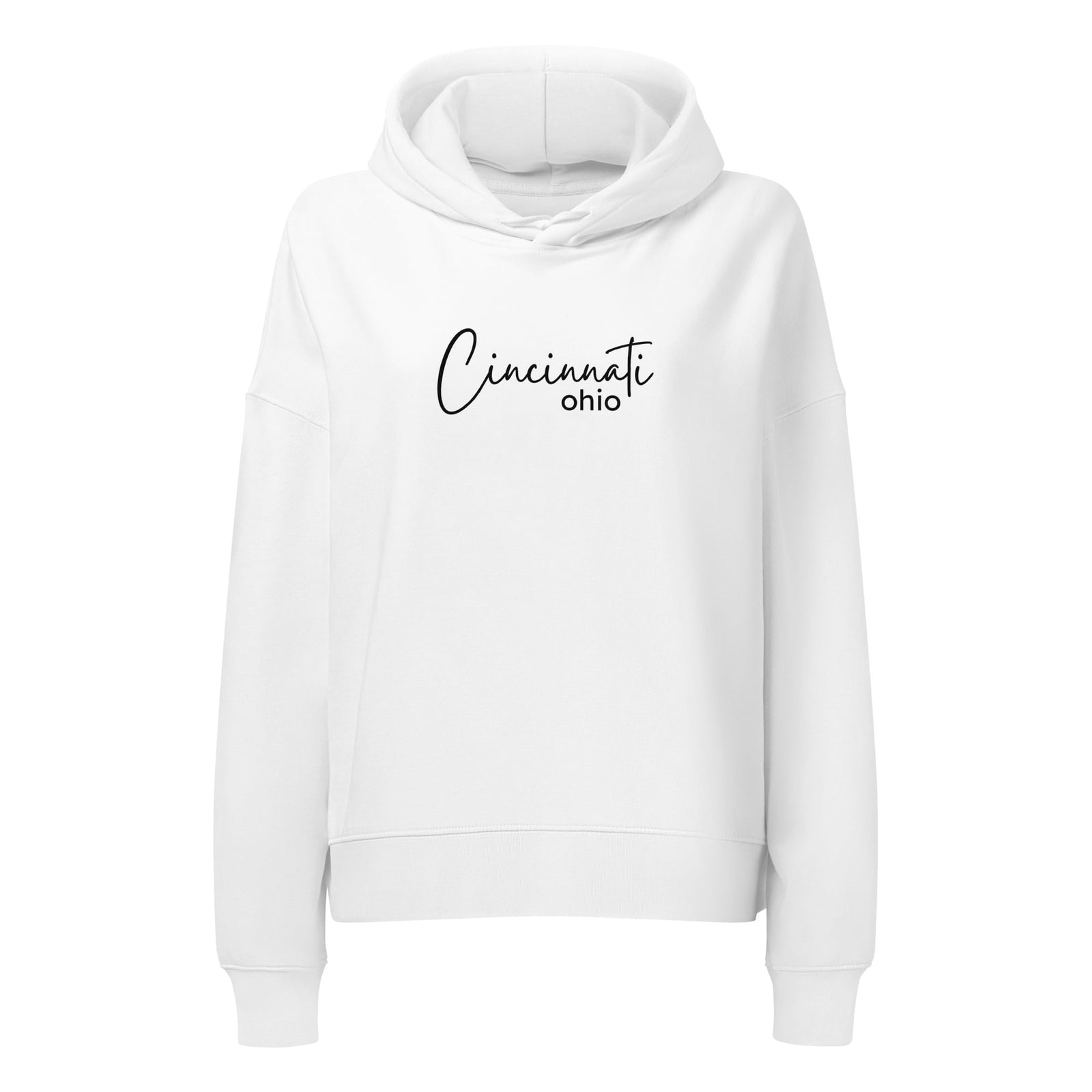 Cincinnati Script Waist Length Hoodie