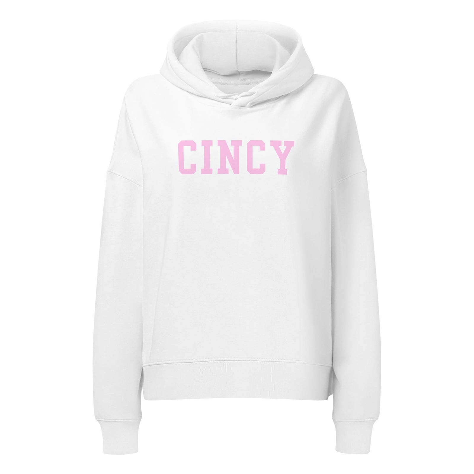 Pink Cincy Waist Length Hoodie