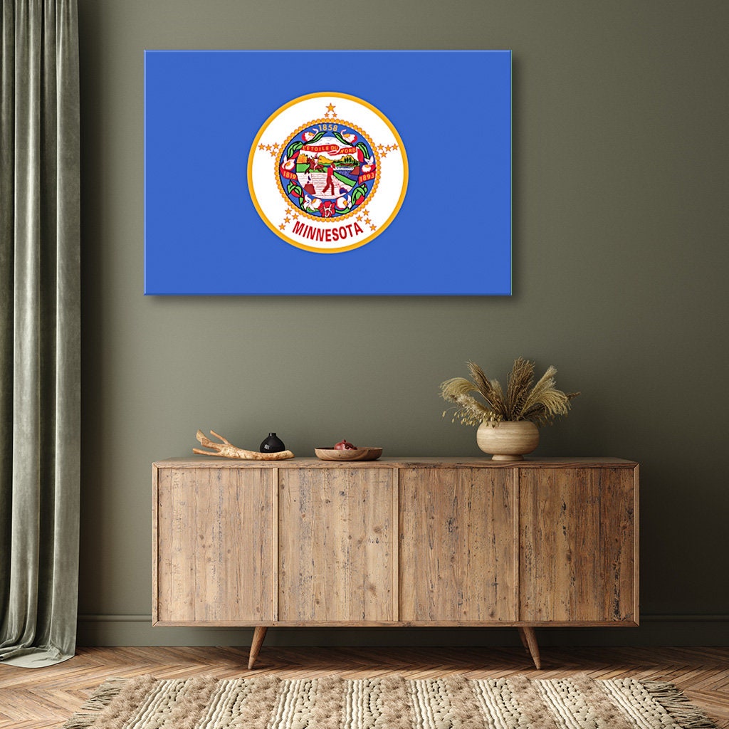 Minnesota Flag Canvas Art Print