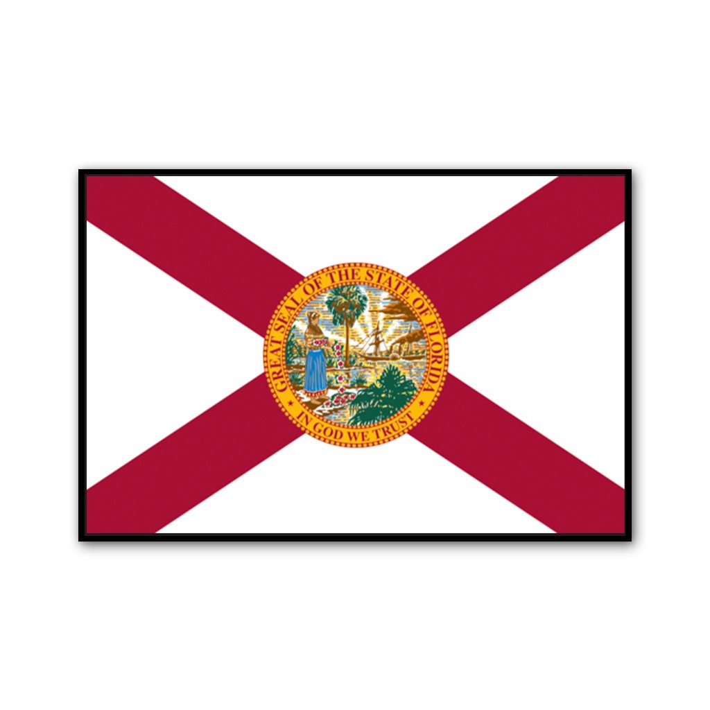 Florida Flag Canvas Art Print