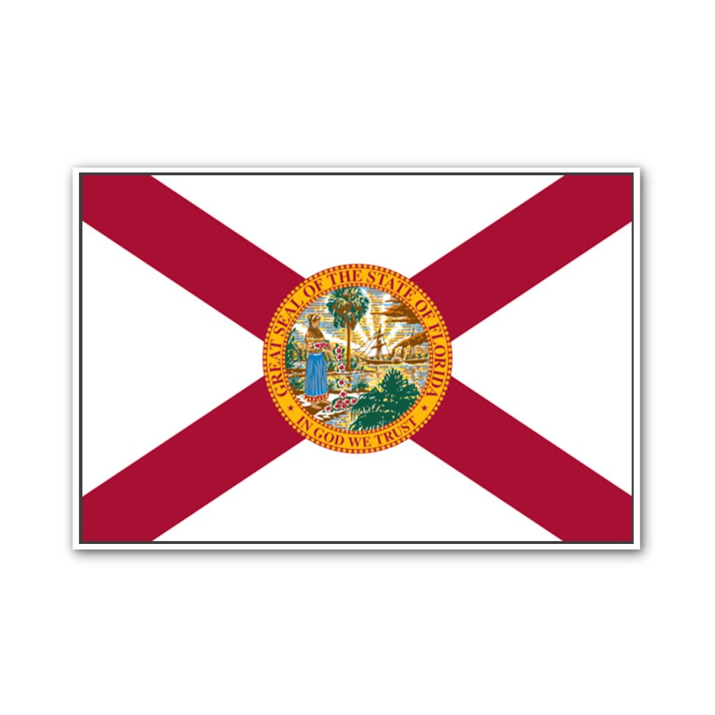 Florida Flag Canvas Art Print