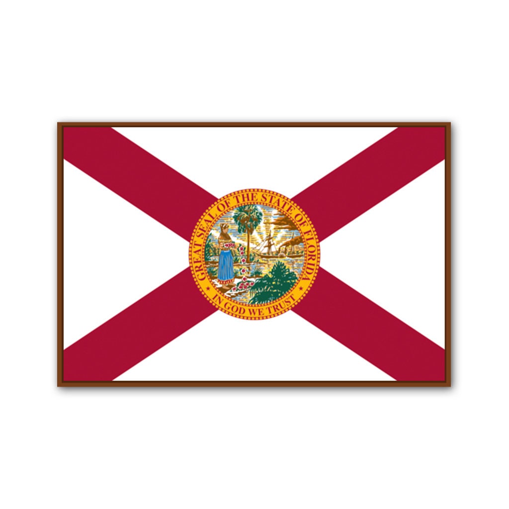 Florida Flag Canvas Art Print