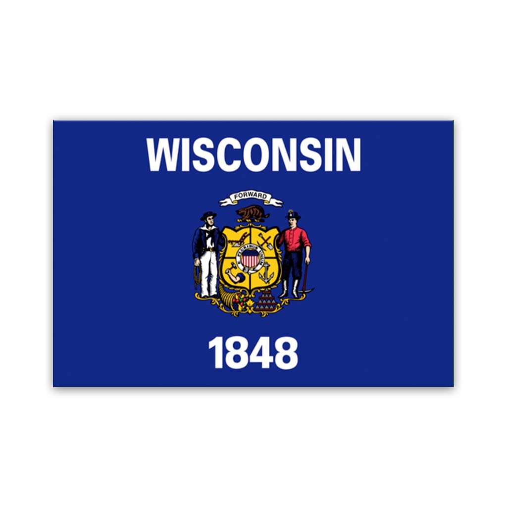 Wisconsin Flag Canvas Art Print