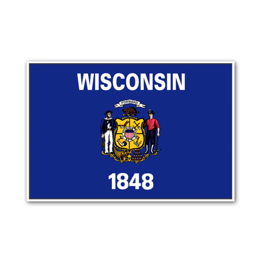 Wisconsin Flag Canvas Art Print