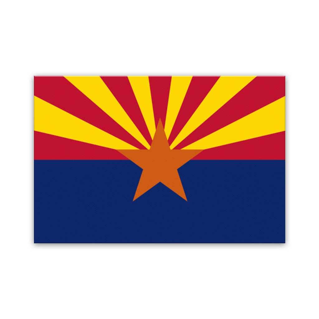 Arizona Canvas Flag Art Print