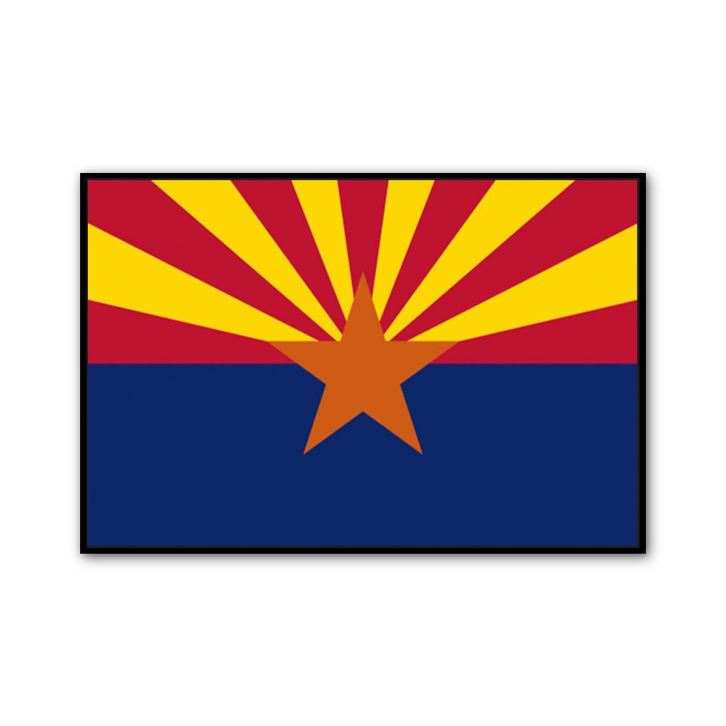 Arizona Canvas Flag Art Print