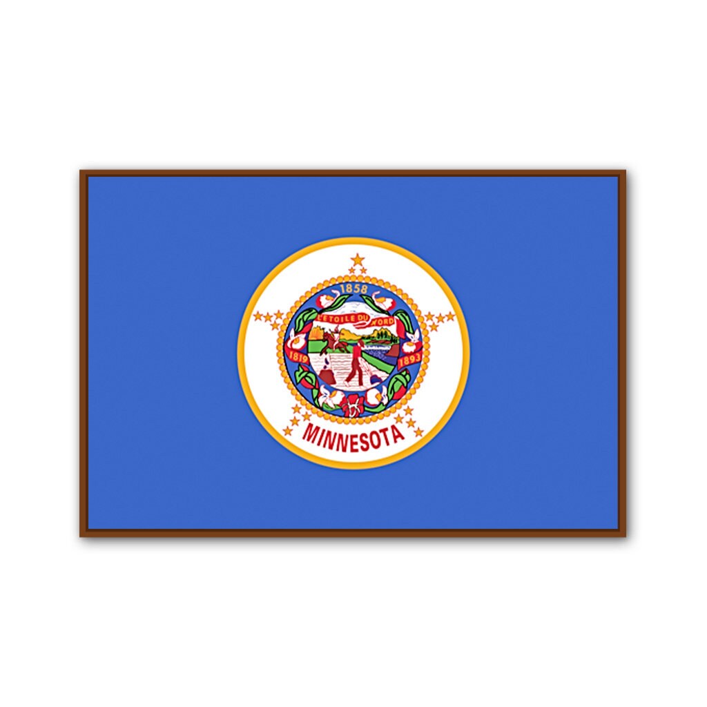 Minnesota Flag Canvas Art Print