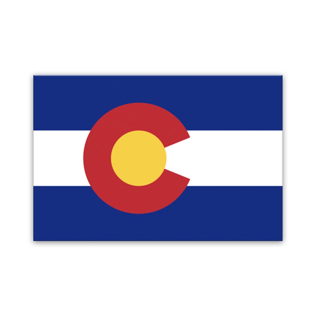 Colorado Canvas Flag Art Print