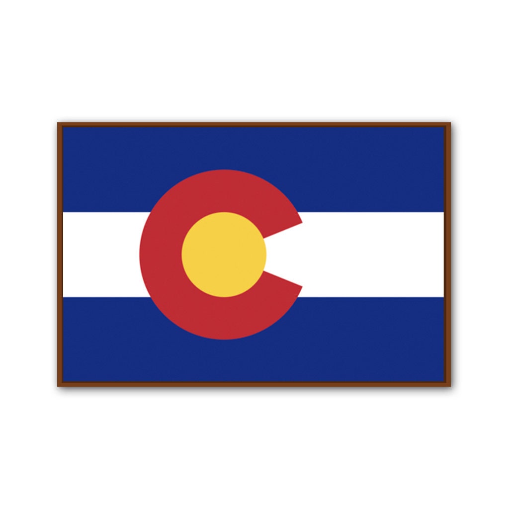 Colorado Canvas Flag Art Print