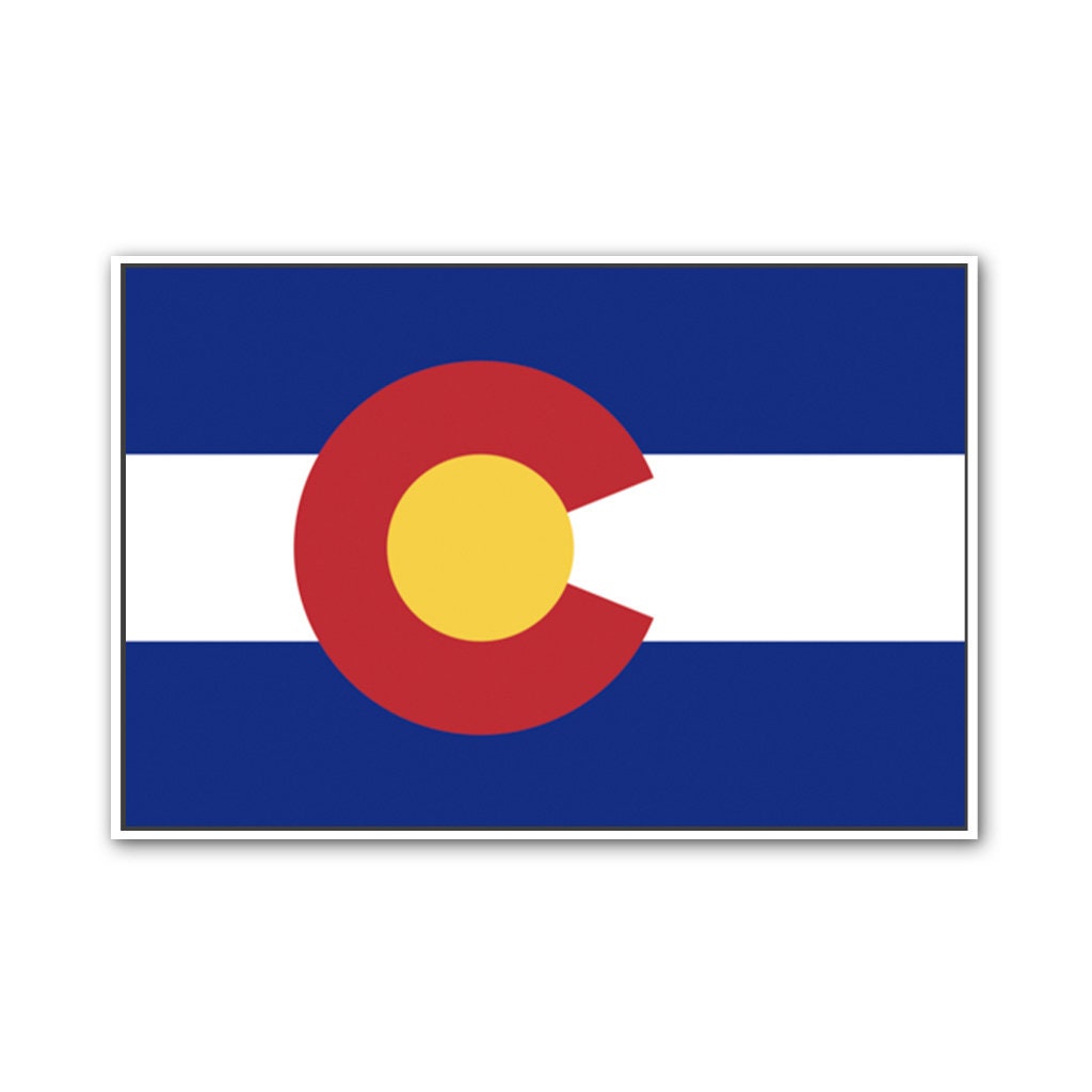Colorado Canvas Flag Art Print