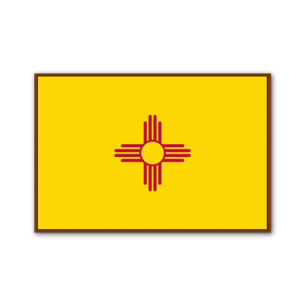 New Mexico Canvas Flag Art Print