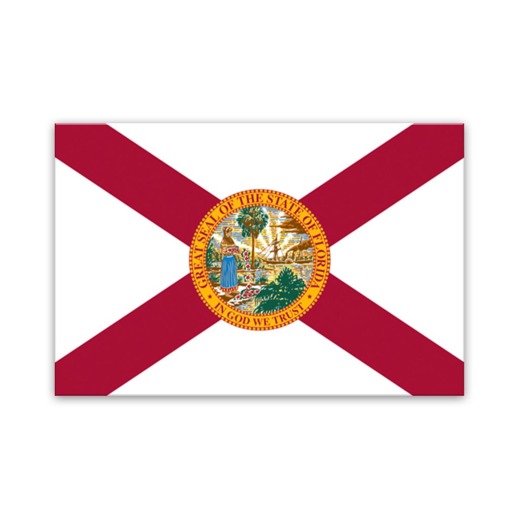 Florida Flag Canvas Art Print