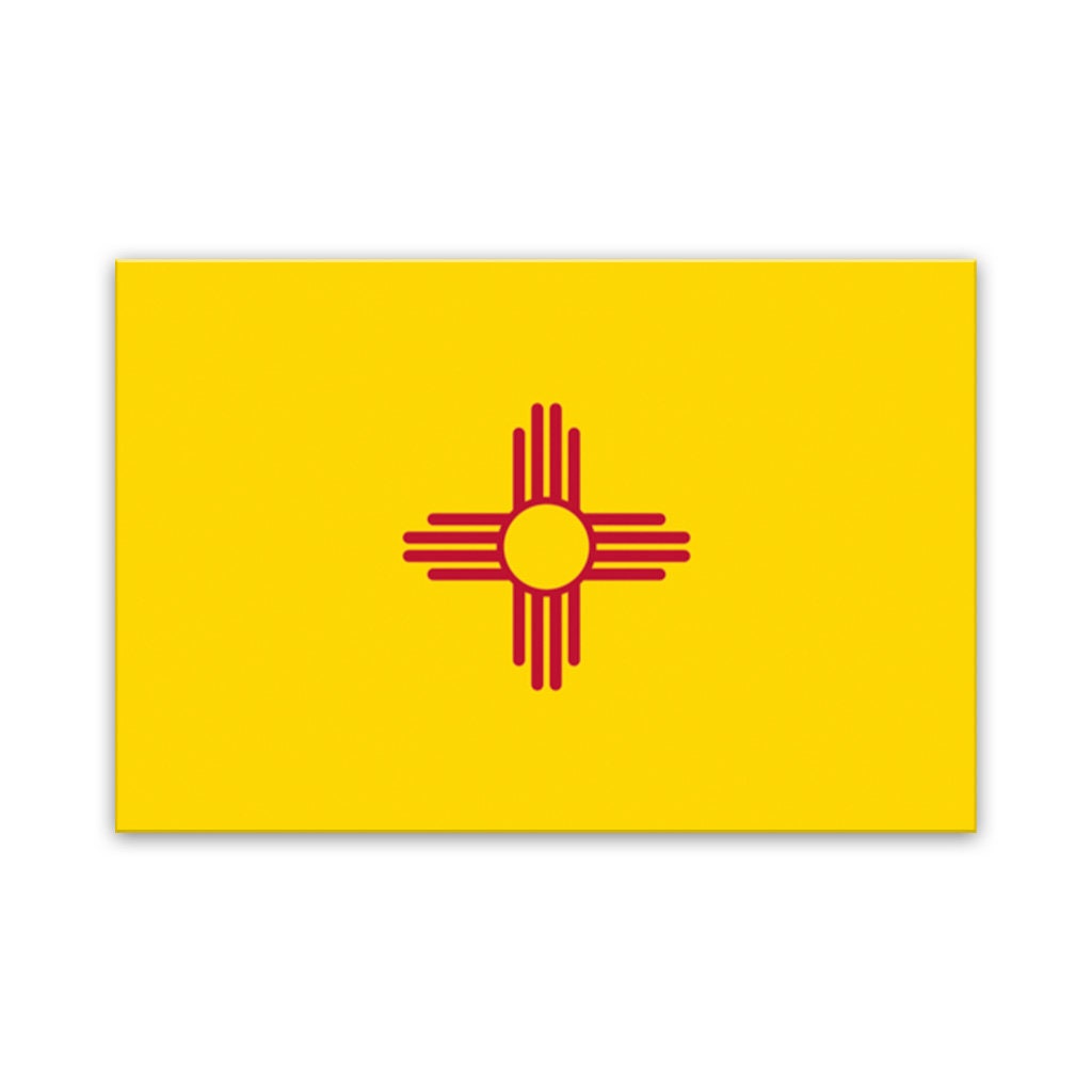 New Mexico Canvas Flag Art Print