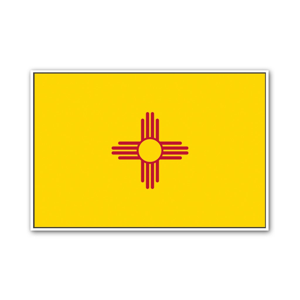 New Mexico Canvas Flag Art Print